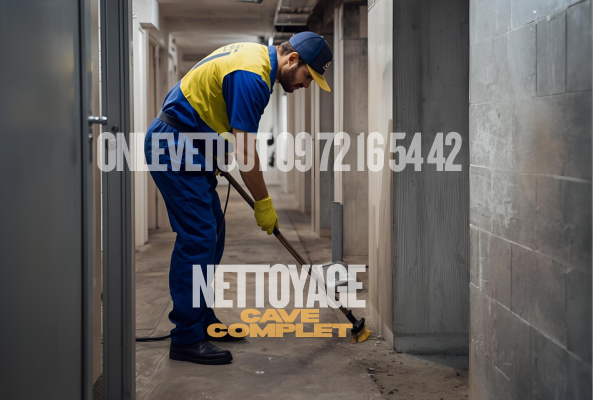 Nettoyage cave après débarras Paris avec onlevetout