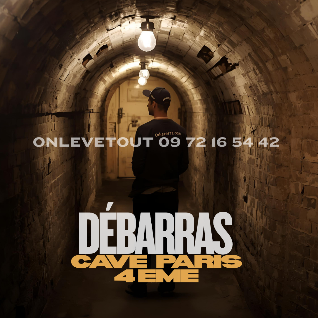 Passage étroit dans une cave parisienne à faible hauteur	