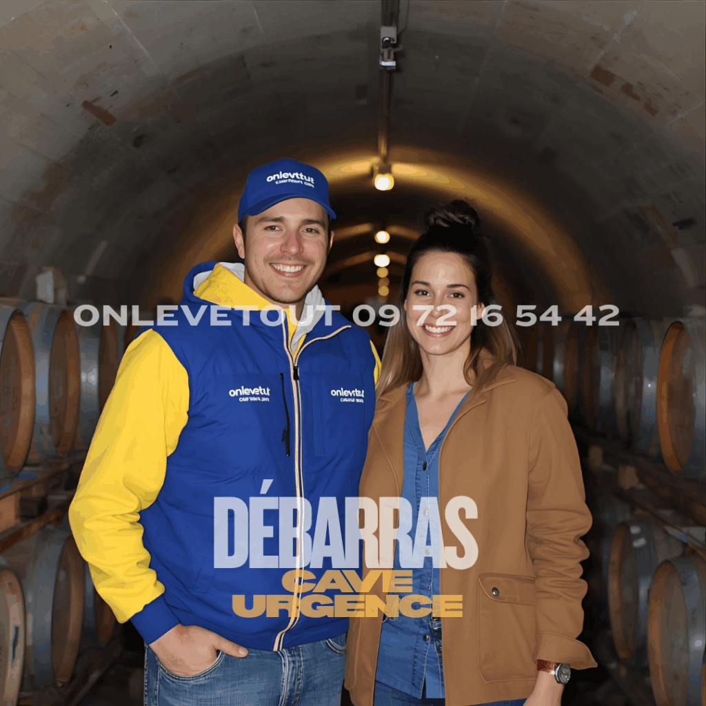 Appel urgence service débarras cave Paris