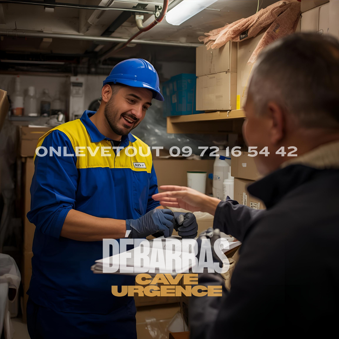 Coordination syndic débarras cave urgent Paris