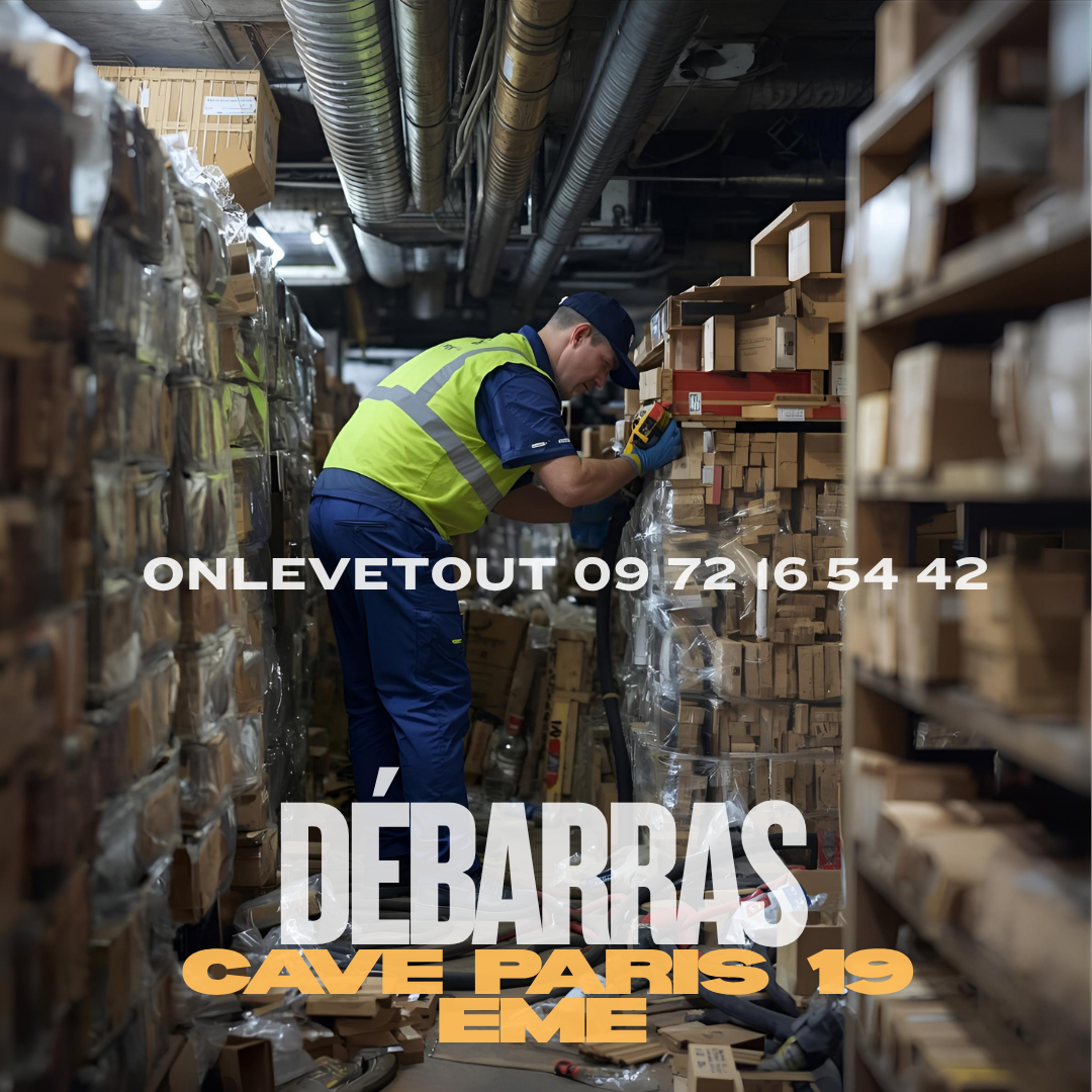 Débarras cave quartier Belleville Paris 19