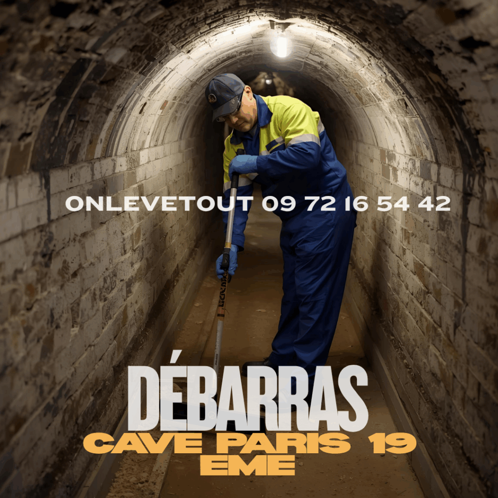 Débarras cave complet Paris 19
