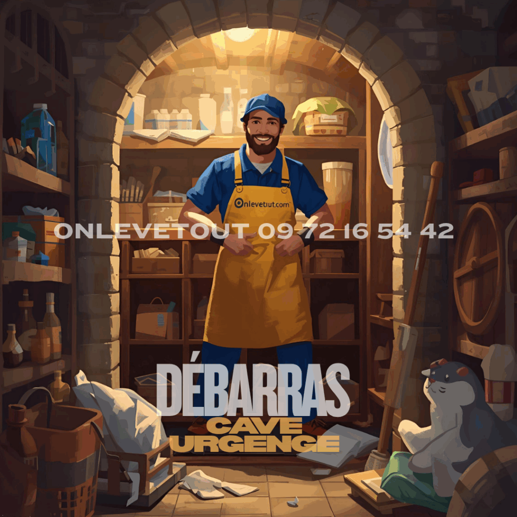Débarras cave après inondation urgence Paris