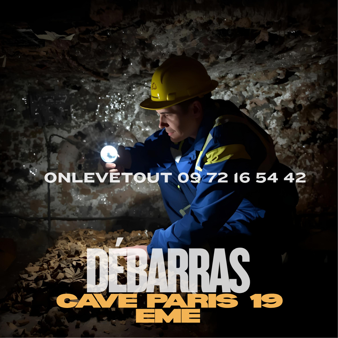 Débarras cave quartier Jourdain Paris 19