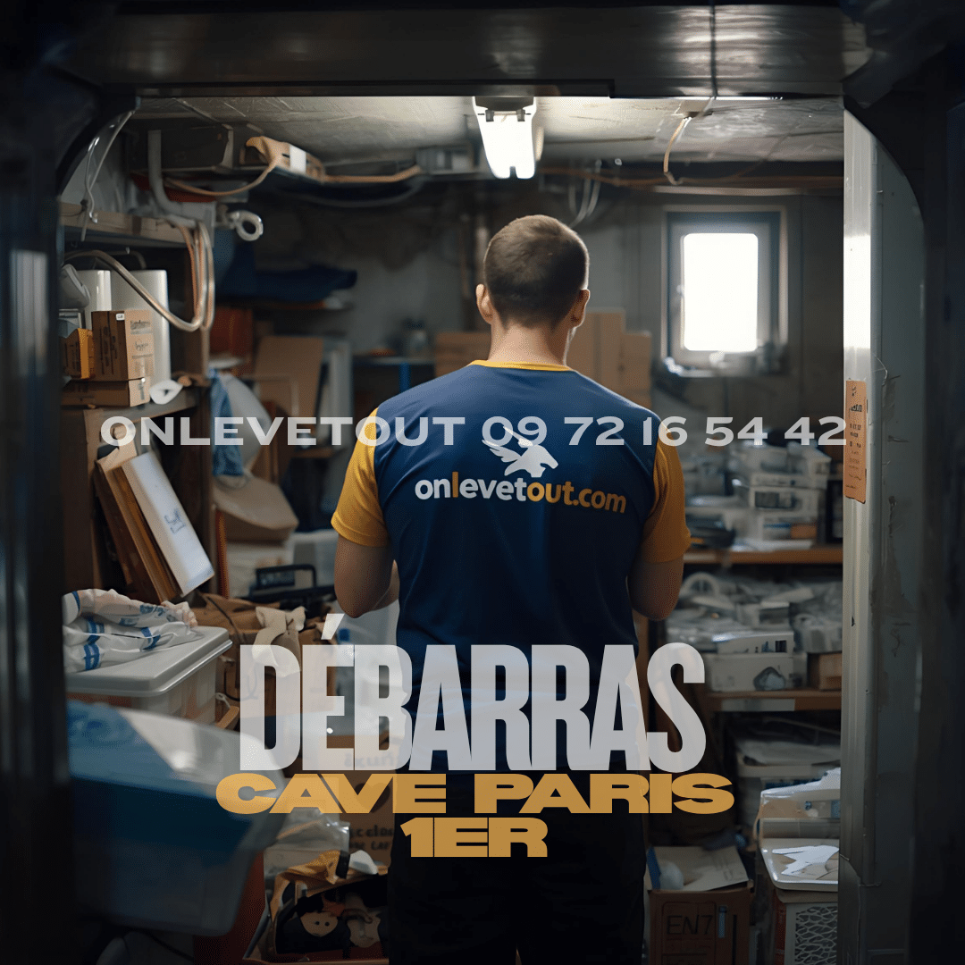 Débarras de cave rapide dans le 1er arrondissement de Paris	