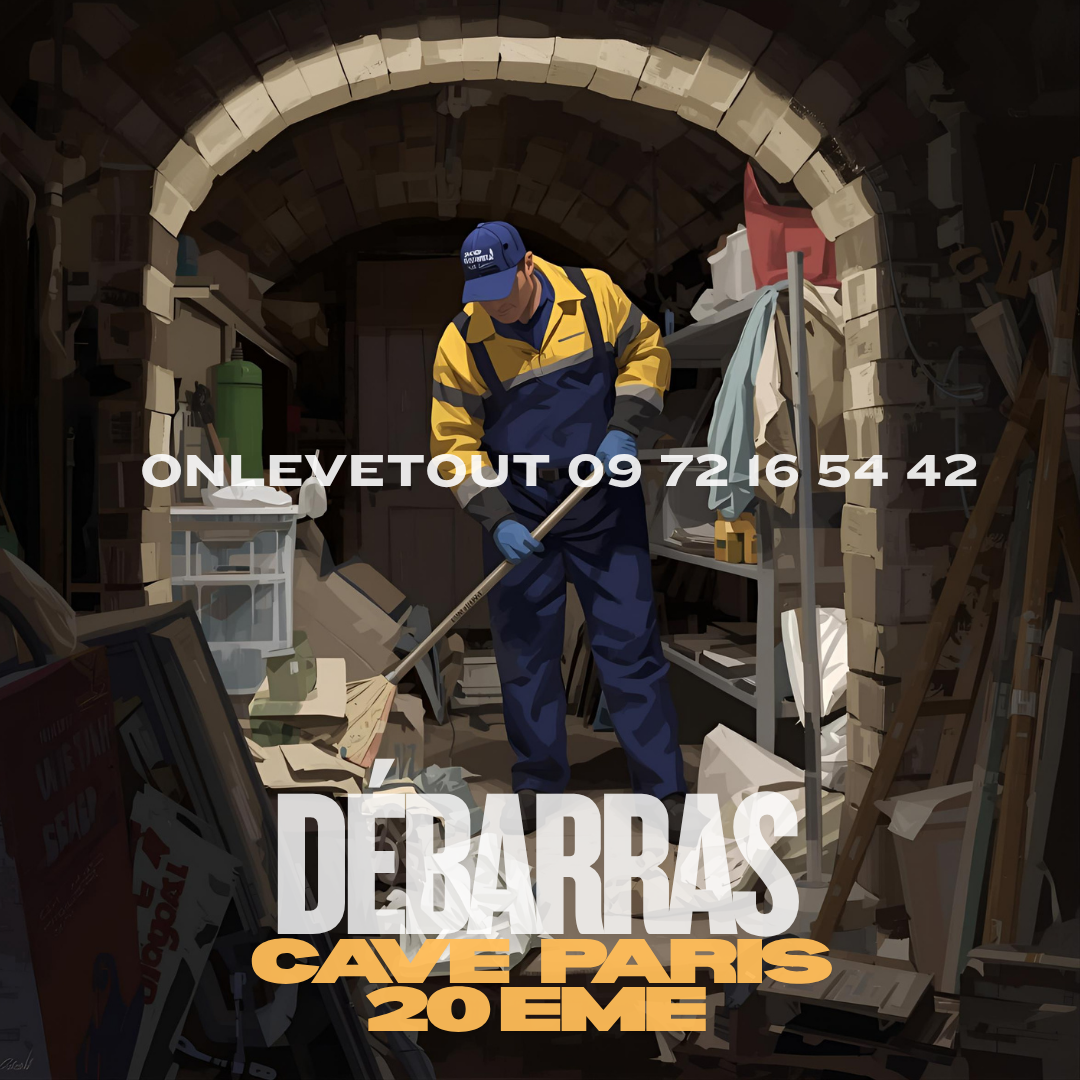 Nettoyage final après débarras cave Paris 20	