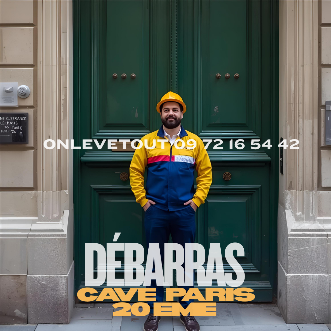 Tri écologique des déchets durant un débarras cave Paris 20	