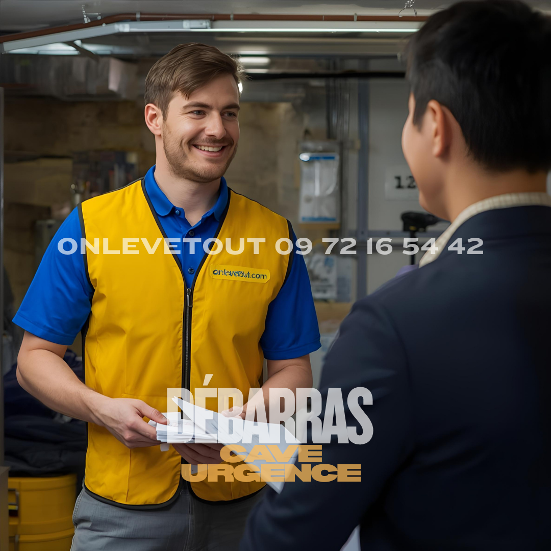 Service disponible 7 jours sur 7 débarras cave urgent Paris
