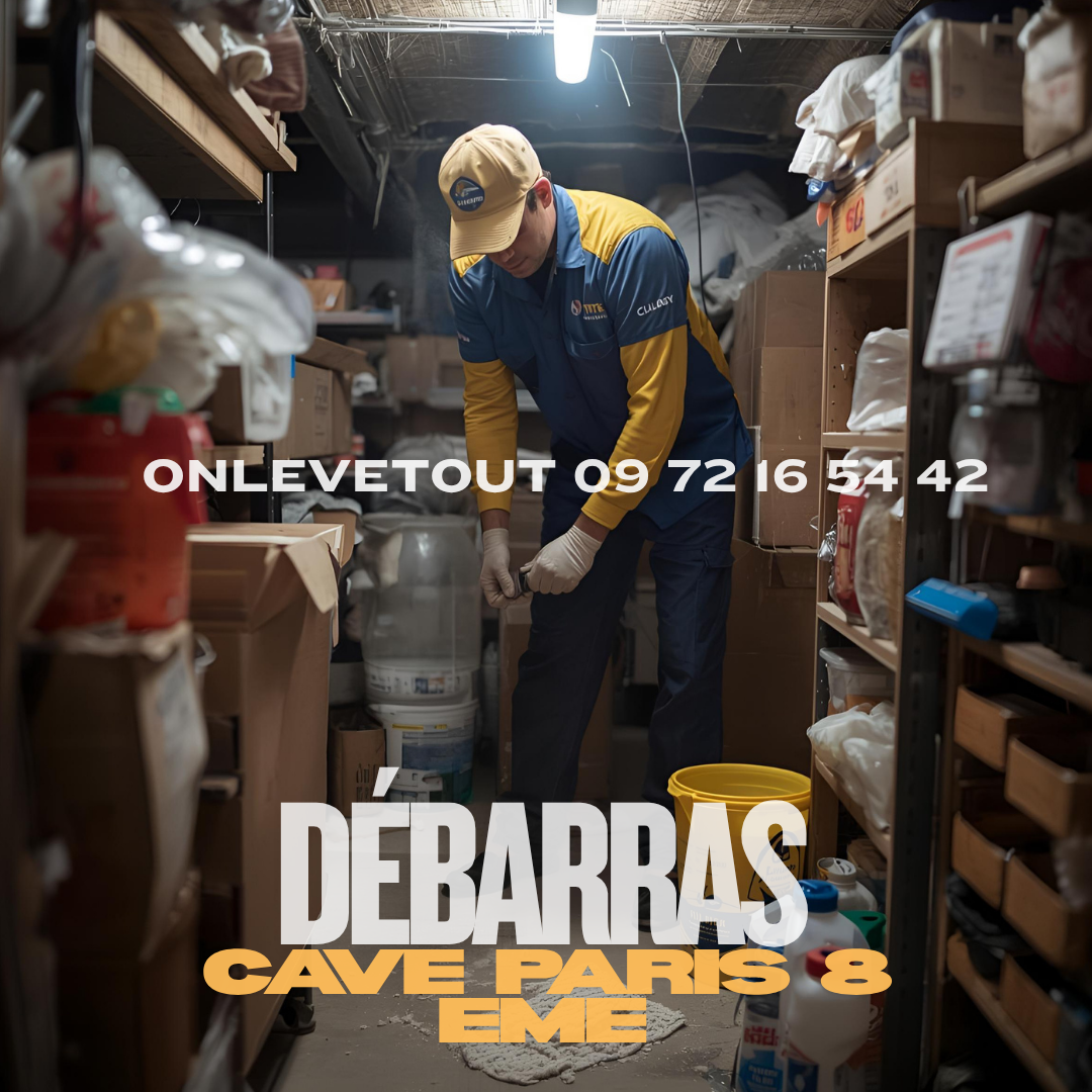 Tri écologique des déchets issus d’une opération de débarras cave Paris 8