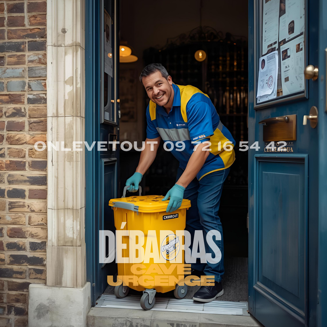 Équipe débarras cave urgent onlevetout prête à intervenir Paris