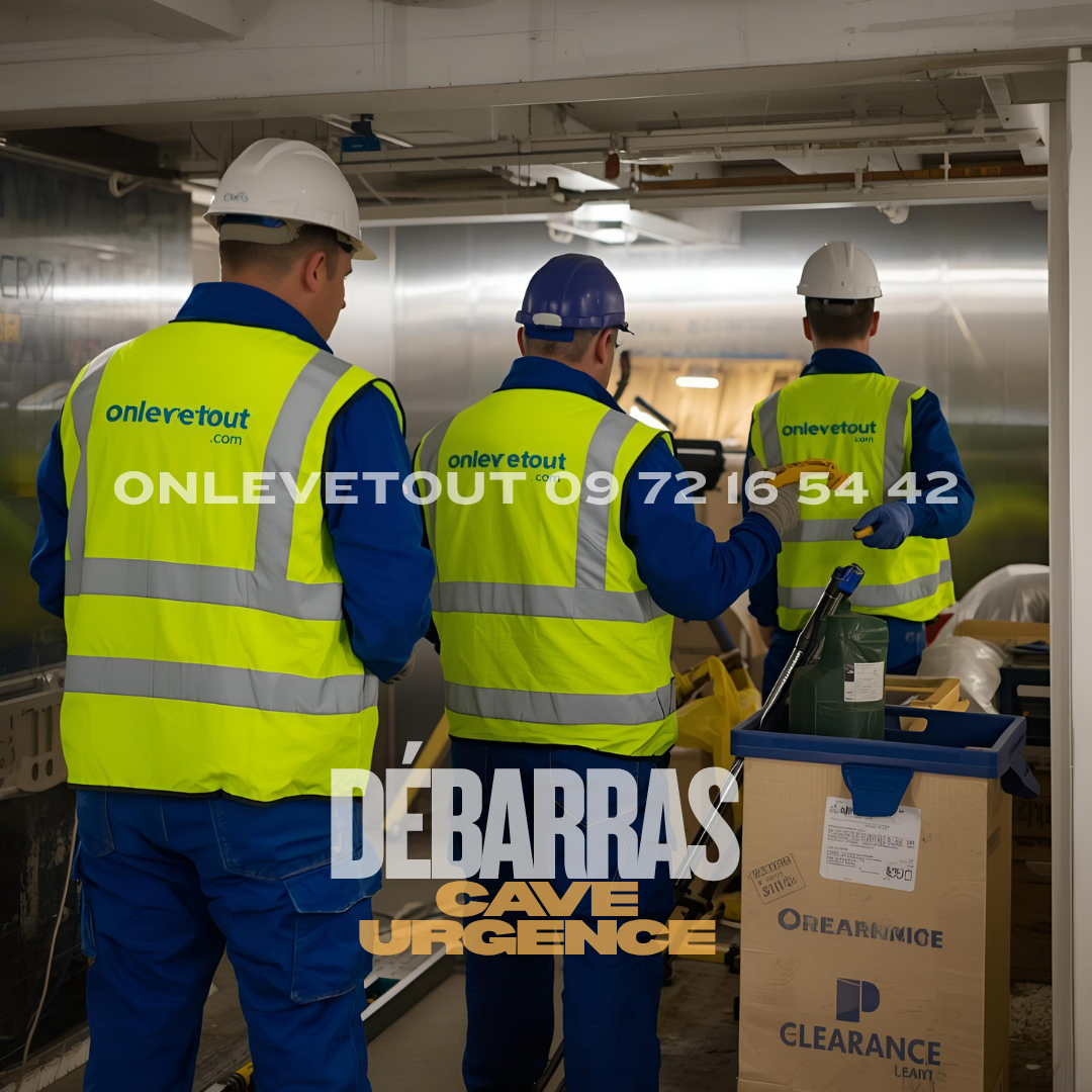 Équipe réactive débarras cave urgent Paris