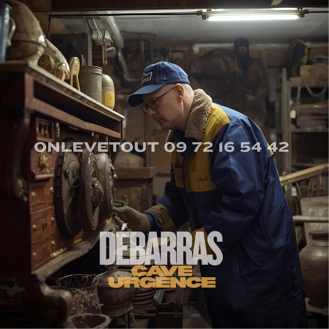Matériel professionnel débarras cave urgent Paris