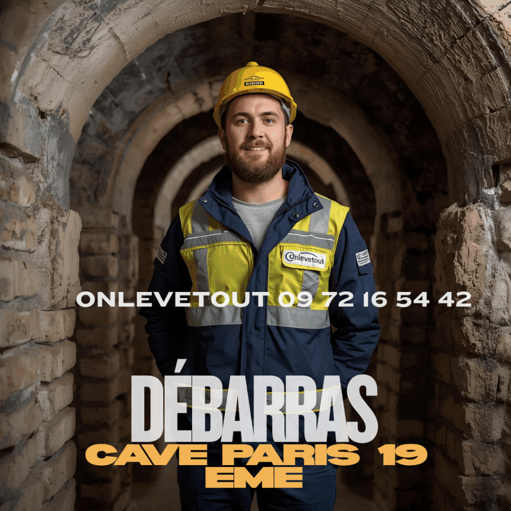 Nettoyage cave après débarras Paris 19