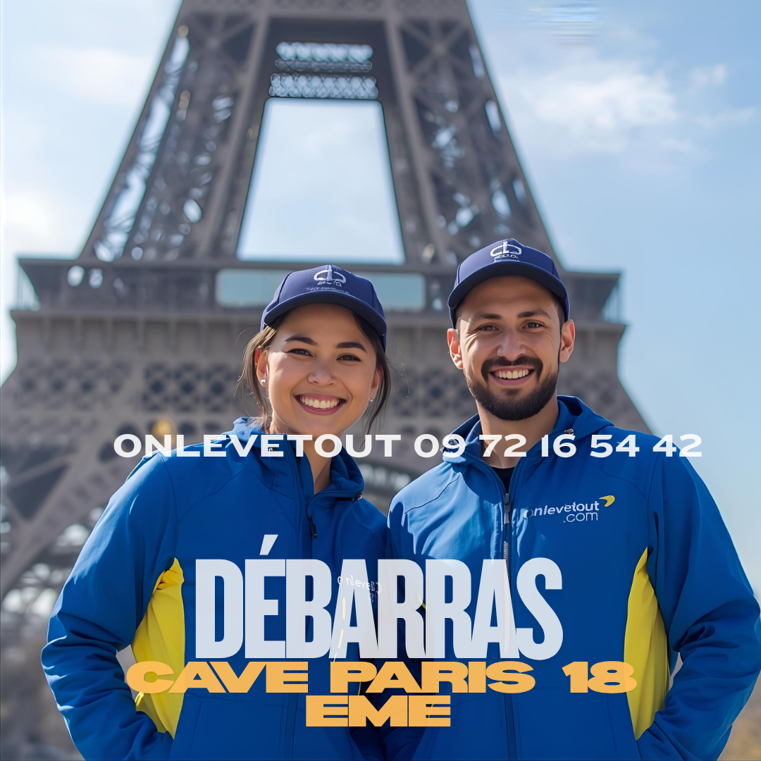 Équipe Onlevetout débarras cave Paris 18 en action