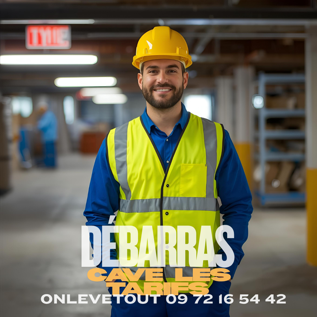 Tableau des tarifs débarras cave chez Onlevetout Paris