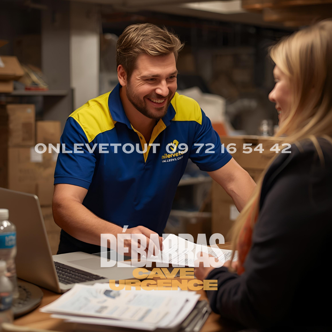 Grille tarifs débarras cave urgent transparent Paris