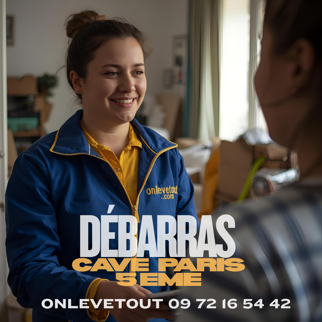 Tri écologique des déchets pendant le débarras de cave Paris 5	