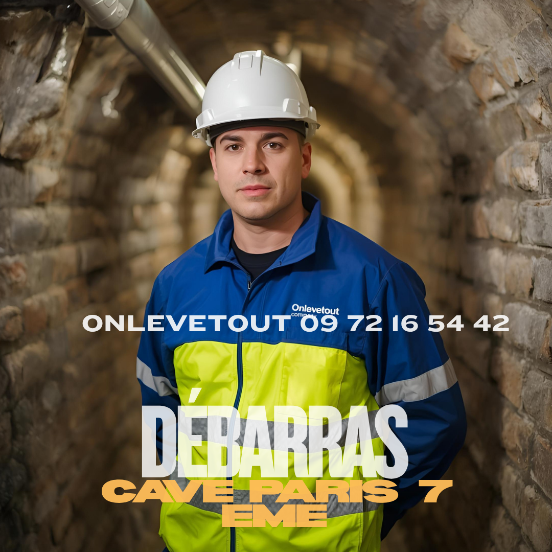 Tri écologique des déchets durant un débarras cave Paris 7	