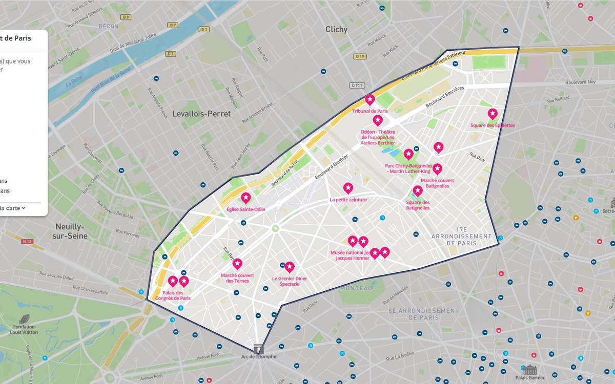 notre zone d'intervention dans Paris 17 eme