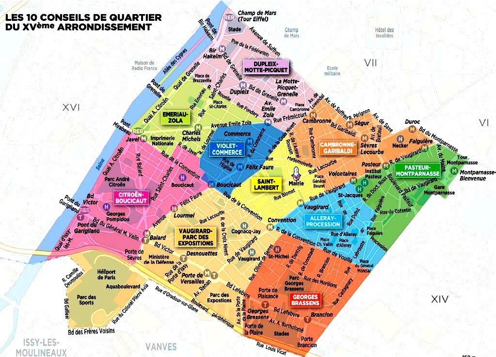 zone d'intervention dans le 15eme