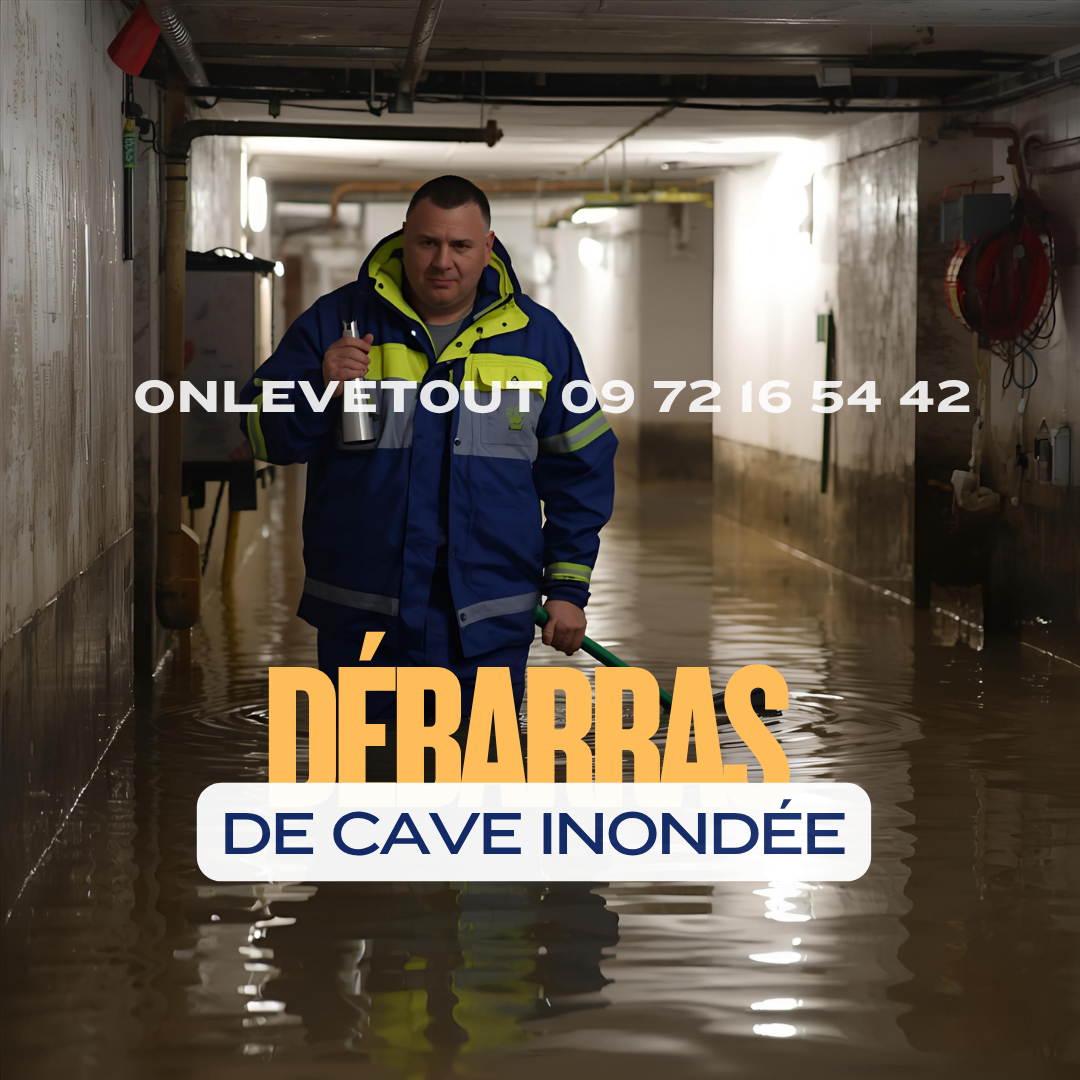 Cave inondée à Paris avec eau stagnante - situation d'urgence nécessitant intervention rapide