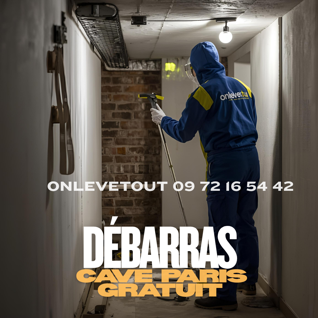 Débarras cave Paris avant et après - Cave vidée et nettoyée