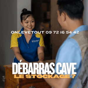 Comparaison visuelle entre débarras de cave et garde-meuble à Paris avec avantages et coûts