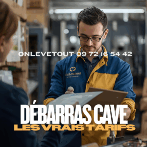 Exemple de devis détaillé et transparent pour débarras de cave à Paris avec annotations explicatives