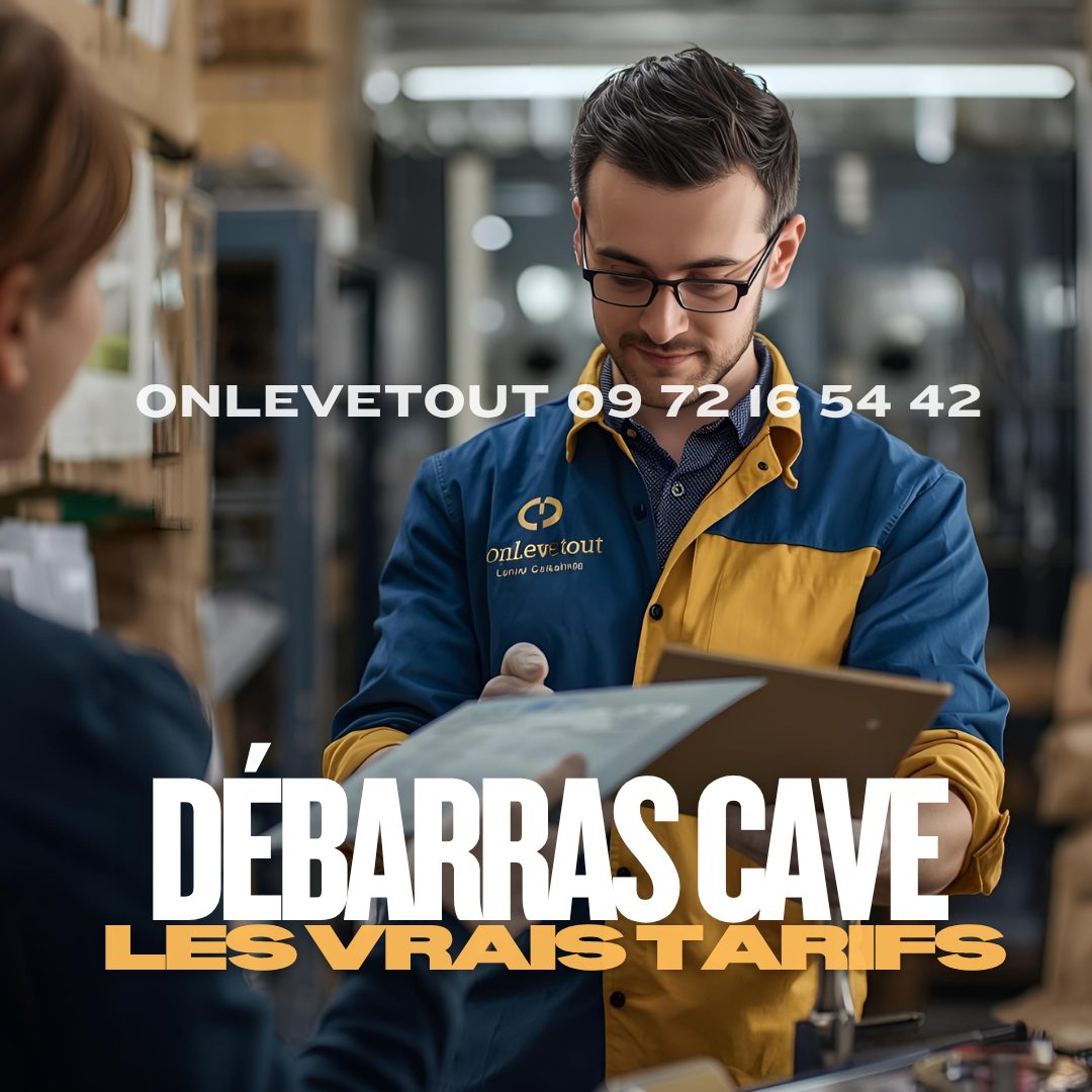 Exemple de devis détaillé et transparent pour débarras de cave à Paris avec annotations explicatives