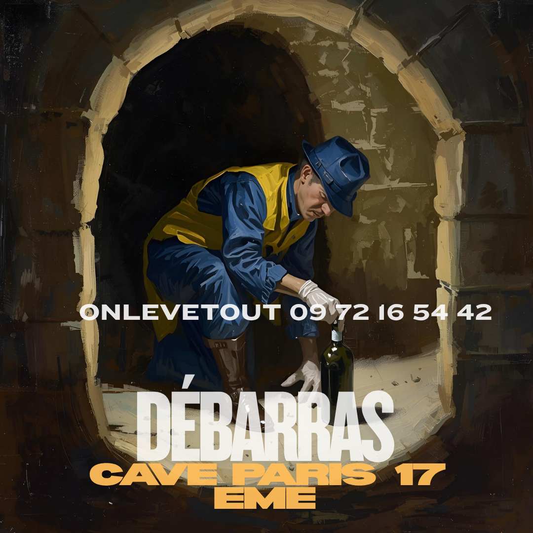 Cave encombrée avant débarras à Paris 17