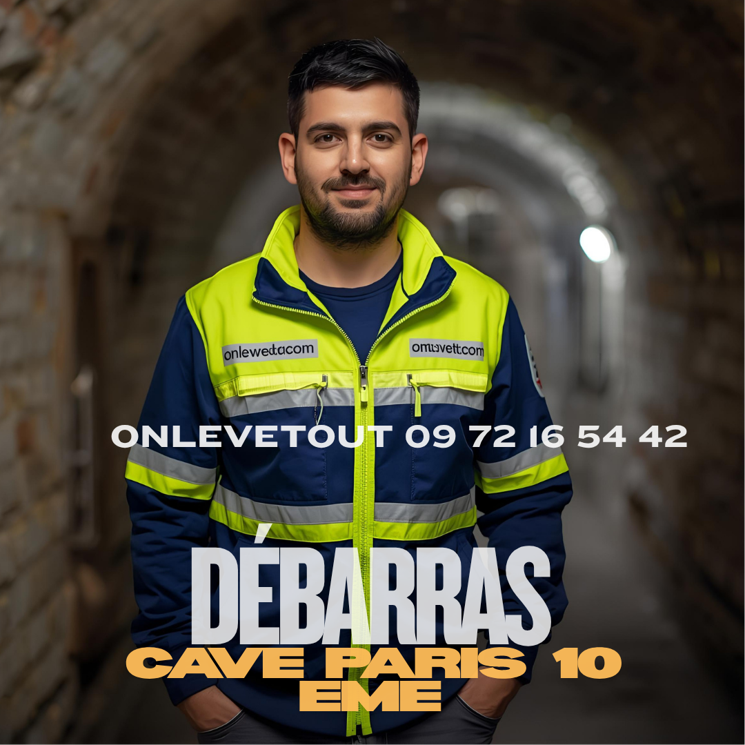 Enlèvement encombrants débarras cave Paris 10