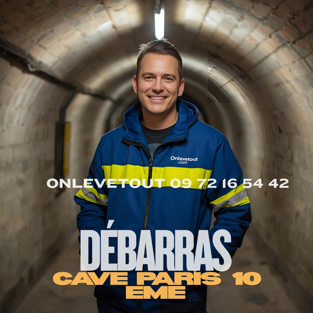 Équipe Onlevetout en intervention débarras cave Paris 10