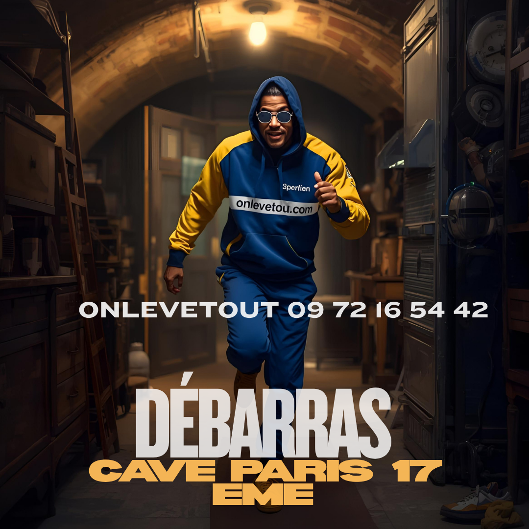 Équipe Onlevetout en intervention débarras cave Paris 17