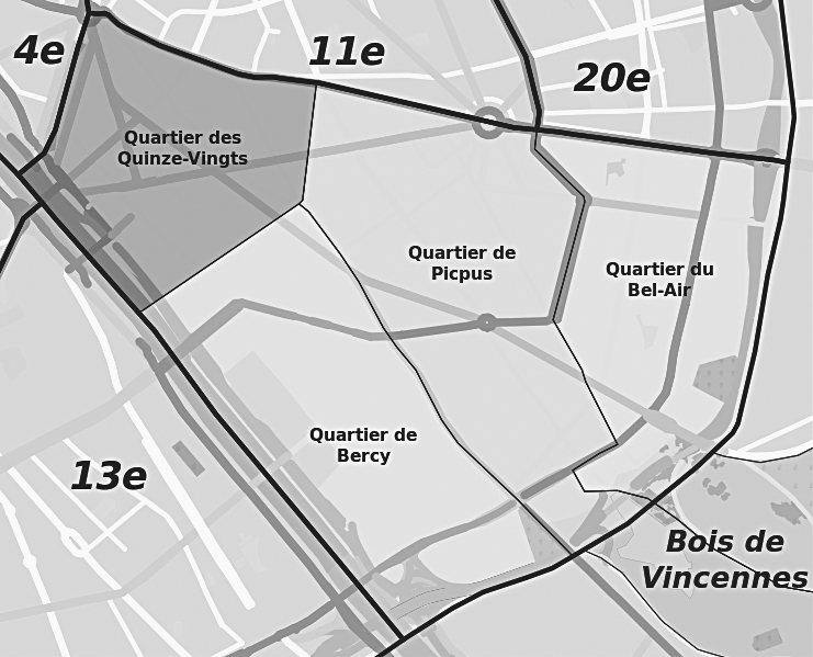notre zone d'intervention pour le débarras de cave à Paris 12 eme